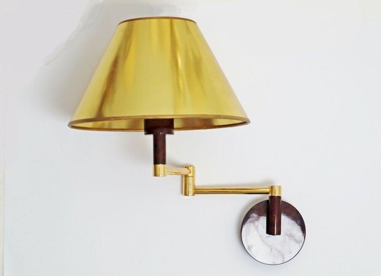 Brass Wall Lamp in style of Aldo Tura-ESB-1376796