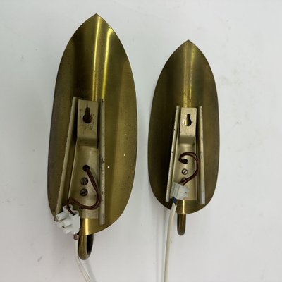 Brass Wall Lamps, 1950s, Set of 2-BGP-1720226