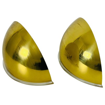 Brass Wall Lamps by Florian Schulz, 1970s, Set of 2-PUK-1409879