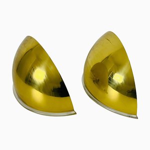 Brass Wall Lamps by Florian Schulz, 1970s, Set of 2-PUK-1409879