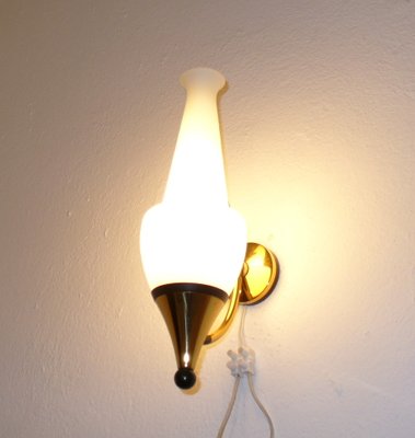 Brass Wall Lamps from Stilnovo, 1950s, Set of 2-EI-117834