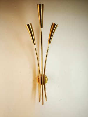 Brass Wall Light by Oscar Torlasco-QLH-2043129