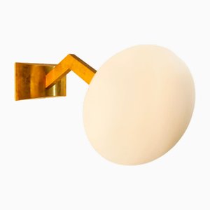 Brass Wall Light with Oval Glass-QLH-2021644