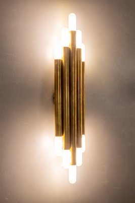 Brass Wall Lights by Sciolari, 1980s, Set of 2-LMR-1777613