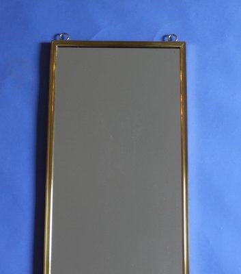 Brass Wall Mirror from Vereinigte Werkstätten München, 1950s-FGF-1017690