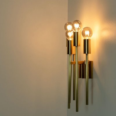 Brass Wall Sconce in style of Sciolari, 1970s-VDW-2044196