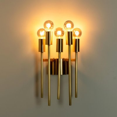 Brass Wall Sconce in style of Sciolari, 1970s-VDW-2044196