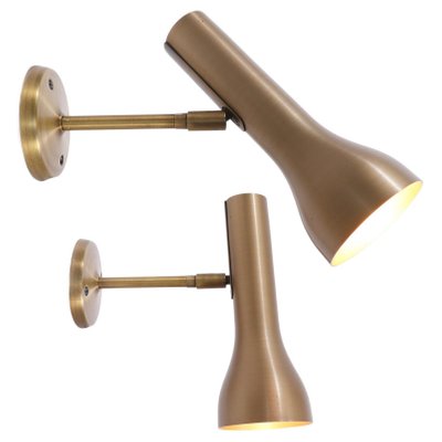 Brass Wall Spots by Lad Team for Swiss Lamps International, Germany, 1960s, Set of 2-DEK-1094272