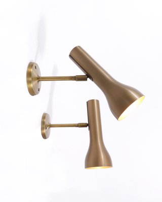 Brass Wall Spots by Lad Team for Swiss Lamps International, Germany, 1960s, Set of 2-DEK-1094272