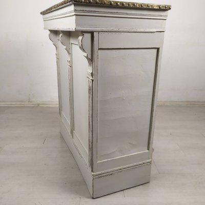 Brass White Patinated Counter, 1890s-EAD-1782038