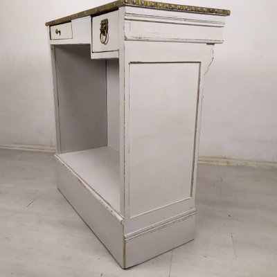 Brass White Patinated Counter, 1890s-EAD-1782038