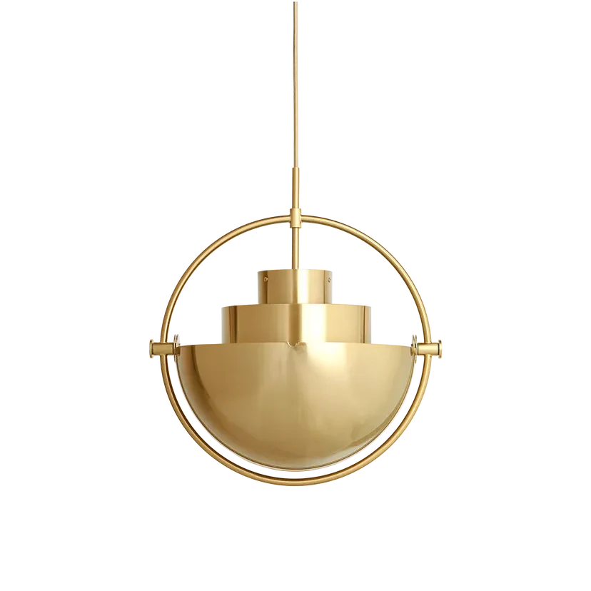 Multi-Lite Pendant Lamp by Gubi #Large/Shiny Brass/Brass