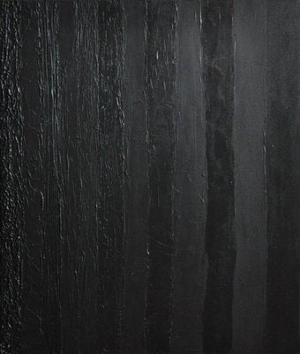 Bridg', Just Black, 2022, Acrylic on Canvas-QNR-1294113