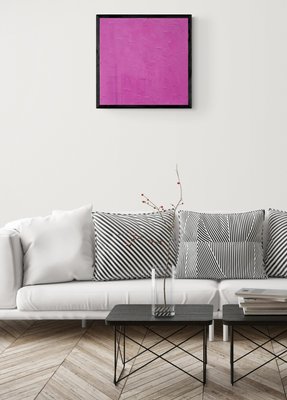 Bridg, Monochrome en rose, 2021, Acrylic on Canvas-QNR-1094261