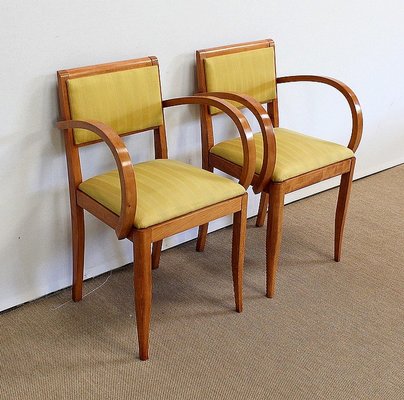 Bridge Armchairs in Solid Beech, 1950s or 1960s, Set of 2-RVK-985016