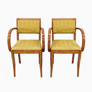 Bridge Armchairs in Solid Beech, 1950s or 1960s, Set of 2-RVK-985016