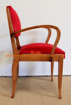 Bridge Armchairs inSolid Beech, 1950s, Set of 2-RVK-953847