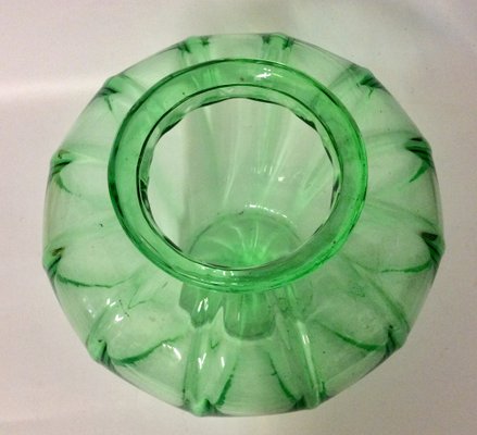 Bright Green Blown Glass Vase by Giacomo Cappellin, Murano, 1930s-QZG-1409465