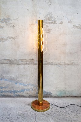 Bright Hanger in Brass, Acrylic Glass and Briarwood, Italy, 1970s-VCV-1755977