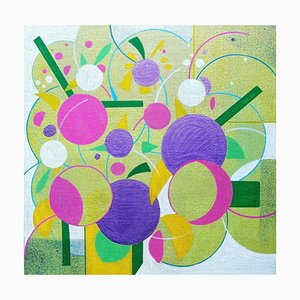 Brigitte Mathé, Bouquet Spring 3, 2021, Acrylic on Canvas-CHG-1326828