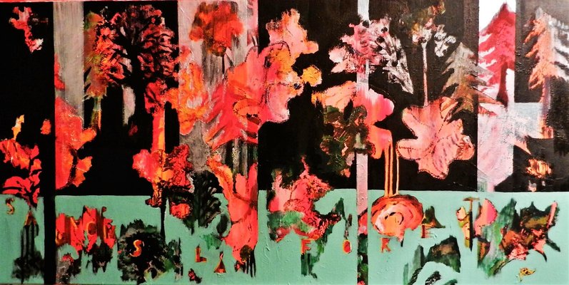 Brigitte Mathé, Forest Rescue, 2019, Acrylic on Canvas-CHG-916670