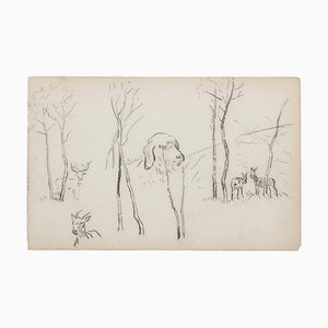 Brissot de Warville, In The Countryside, 19th Century, Pencil-ZCI-788953