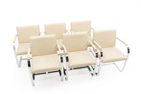 Brno Chairs by Ludwig Mies Van Der Rohe for Knoll, 1990s, Set of 6-TJQ-1794723