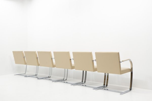 Brno Chairs by Ludwig Mies Van Der Rohe for Knoll, 1990s, Set of 6-TJQ-1794723