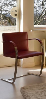 Brno Chairs in the style of Ludwig Mies Van Der Rohe, 1980s, Set of 4-RTR-1445120