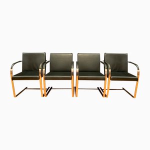 Brno Chairs in the style of Ludwig Mies Van Der Rohe, 1980s, Set of 4-RTR-1445120