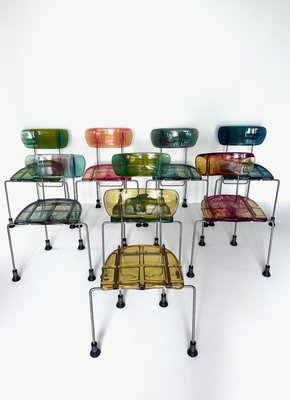 Broadway Chairs by Gaetano Pesce for Bernini, 1993, Set of 8-RXZ-2022847