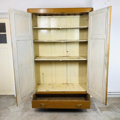 Brocante Painted Ocher Cupboard-LCQ-1075125