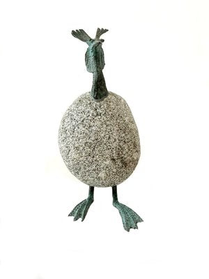 Bronislaw Chromy, A Grebe, Patinated Bronze Sculpture, 21st Century-XHG-2033769