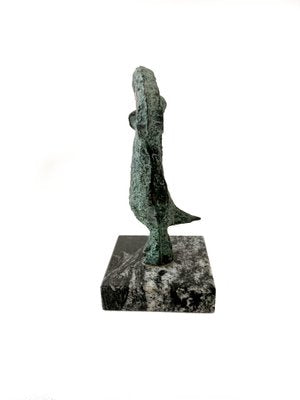 Bronislaw Chromy, Owl, Patinated Bronze Sculpture, 21st Century-XHG-2034851