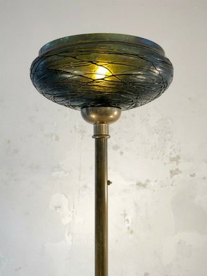 Bronze and Bohemian Glass Lamp from Pallme & Koenig, 1900s-NLF-1311939