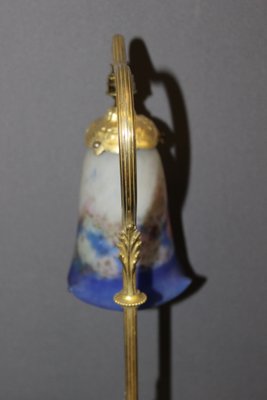 Bronze and Pâte de Verre Desk Lamp from Muller Frères, 1900s-BCR-1720753