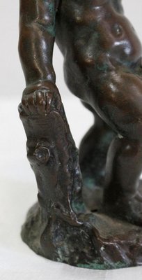 Bronze Bacchus Child Figureine by E. Pasteur, 19th Century-RVK-1056255