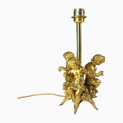 Bronze Bacchus Putti Table Lamp, 1900s-KDB-1293155