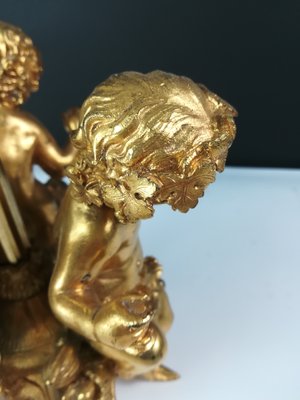 Bronze Bacchus Putti Table Lamp, 1900s-KDB-1293155