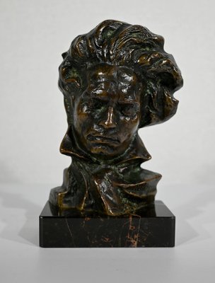 Bronze Beethoven Sculpture by P. Le Faguays, 1930s-RVK-1338946