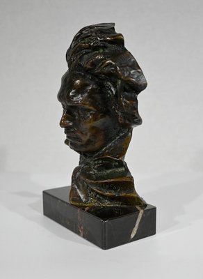 Bronze Beethoven Sculpture by P. Le Faguays, 1930s-RVK-1338946