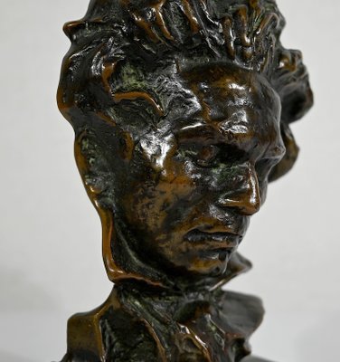 Bronze Beethoven Sculpture by P. Le Faguays, 1930s-RVK-1338946