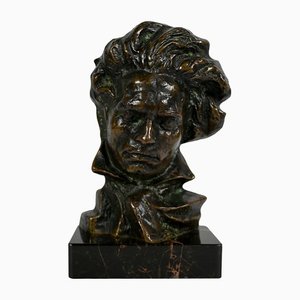 Bronze Beethoven Sculpture by P. Le Faguays, 1930s-RVK-1338946