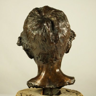 Bronze Boy Bust from Fonderia Artistica Walter Bagnoli Napoli-FUP-693346