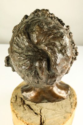 Bronze Boy Bust from Fonderia Artistica Walter Bagnoli Napoli-FUP-693346