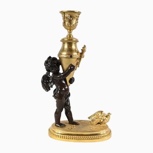 Bronze Candle Love with Blindfolded Eyes, 1890s-RVK-1793535