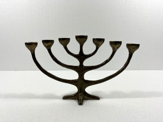 Bronze Candleholder Menorah by Harjes Metallkunst, 1960s-TU-2032192