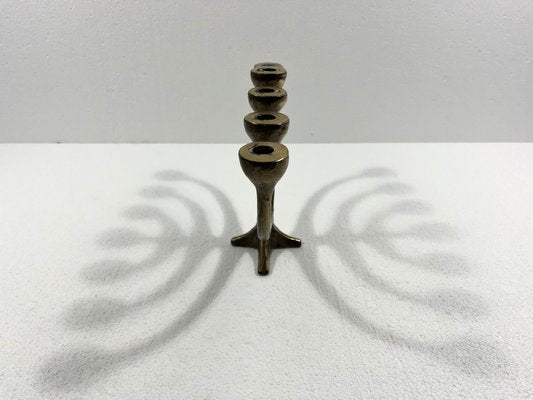 Bronze Candleholder Menorah by Harjes Metallkunst, 1960s-TU-2032192