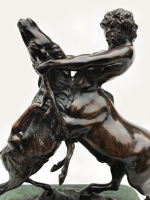 Bronze Centaur Fighting with Moose, 20th-Century-WIM-1100683