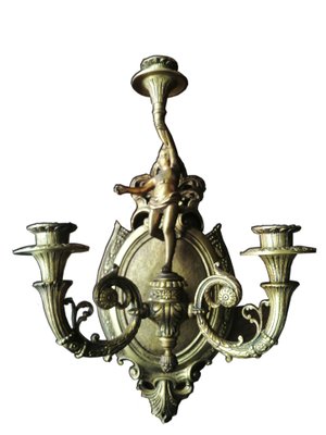 Bronze Cherub Sconces, 1930s, Set of 2-ODB-883004